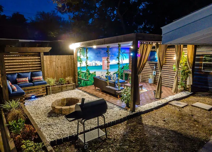 Luxury 5-Br House, Tampa Downtown With Cottage